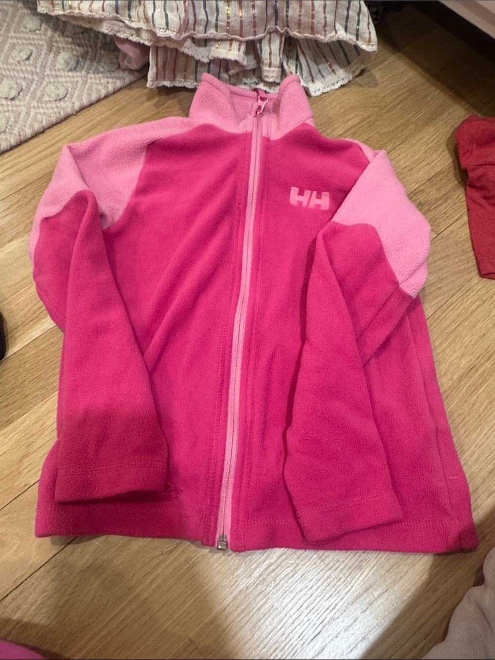 Helly Hansen Two-Tone Pink Fleece Zip Jacket